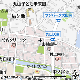 愛知県犬山市丸山天白町147周辺の地図