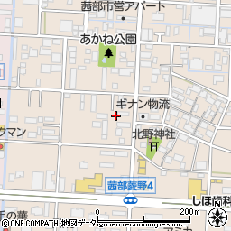 岐阜県岐阜市茜部菱野3丁目155-5周辺の地図