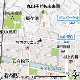愛知県犬山市丸山天白町156周辺の地図