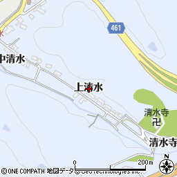 愛知県犬山市善師野上清水周辺の地図