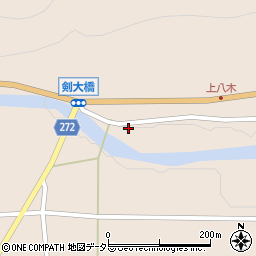 兵庫県養父市八鹿町八木2787周辺の地図
