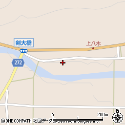 兵庫県養父市八鹿町八木2855周辺の地図