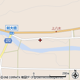 兵庫県養父市八鹿町八木2851周辺の地図