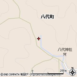 京都府綾部市八代町谷周辺の地図