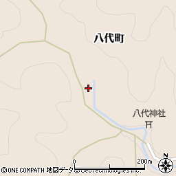 京都府綾部市八代町（谷）周辺の地図