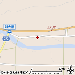 兵庫県養父市八鹿町八木2848周辺の地図