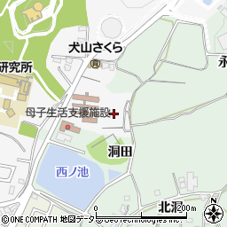 愛知県犬山市犬山東洞周辺の地図