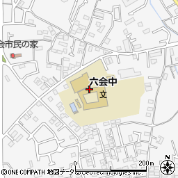 藤沢市立六会中学校周辺の地図