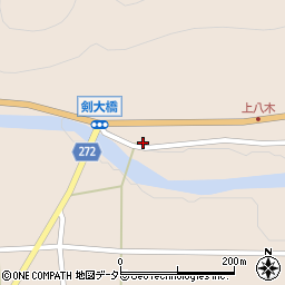 兵庫県養父市八鹿町八木2807周辺の地図