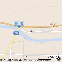 兵庫県養父市八鹿町八木2802周辺の地図