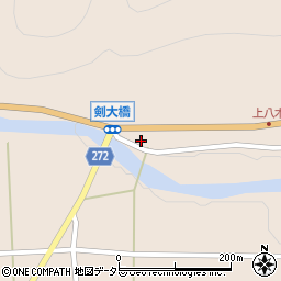 兵庫県養父市八鹿町八木2809周辺の地図