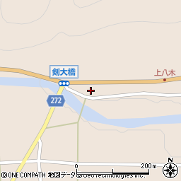 兵庫県養父市八鹿町八木2805周辺の地図