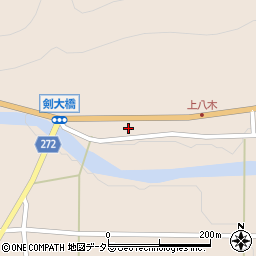 兵庫県養父市八鹿町八木2857周辺の地図