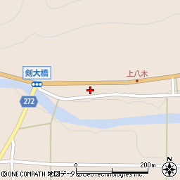 兵庫県養父市八鹿町八木2856周辺の地図