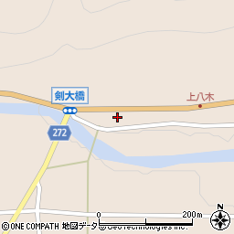 兵庫県養父市八鹿町八木2801周辺の地図