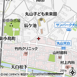 愛知県犬山市丸山天白町158周辺の地図
