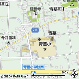 大垣市立青墓小学校周辺の地図