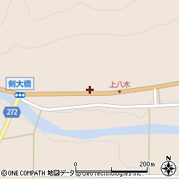 兵庫県養父市八鹿町八木2844周辺の地図