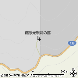 藤原光親墓周辺の地図