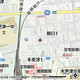 千葉県木更津市朝日1丁目4周辺の地図