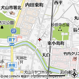愛知県犬山市犬山東小島町1-13周辺の地図