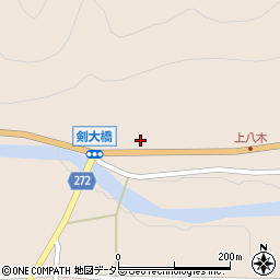兵庫県養父市八鹿町八木2816周辺の地図