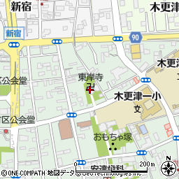 東岸寺周辺の地図