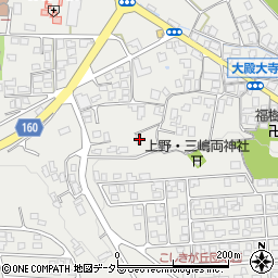 鳥取県西伯郡伯耆町大殿1489-1周辺の地図