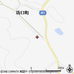 京都府綾部市坊口町六反田周辺の地図