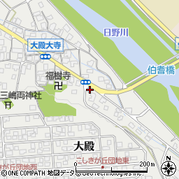 鳥取県西伯郡伯耆町大殿1190周辺の地図