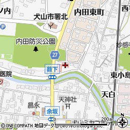 愛知県犬山市犬山藪下周辺の地図