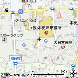 カットオンリークラブイオン木更津店周辺の地図