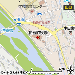 鳥取県伯耆町（西伯郡）周辺の地図