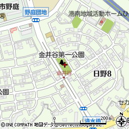 【ひまわりまっぷ】金井谷第一公園周辺の地図