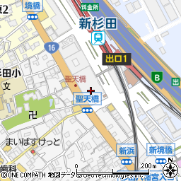 横浜銀行南部市場支店周辺の地図