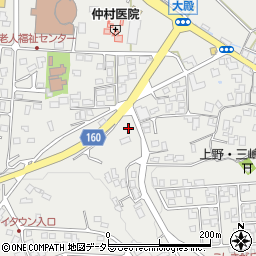 鳥取県西伯郡伯耆町大殿1051-3周辺の地図