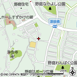神奈川県横浜市港南区野庭町669-21周辺の地図