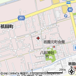 滋賀県長浜市祇園町周辺の地図