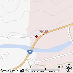 兵庫県養父市大谷581周辺の地図