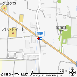 間田周辺の地図