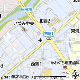 ファミリーマート岐阜北鶉店周辺の地図