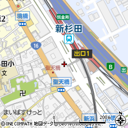 株式会社スズキヤ　新杉田店周辺の地図