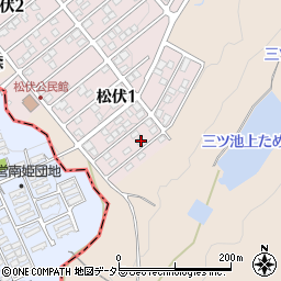 岐阜県可児市松伏1丁目67周辺の地図