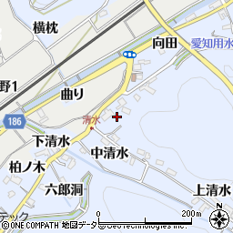 愛知県犬山市善師野庄洞周辺の地図