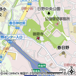 徳恩寺周辺の地図