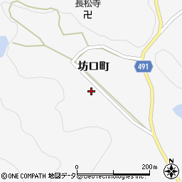 京都府綾部市坊口町才ノ下周辺の地図