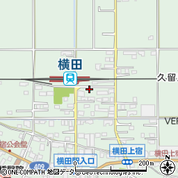 横田駅前周辺の地図