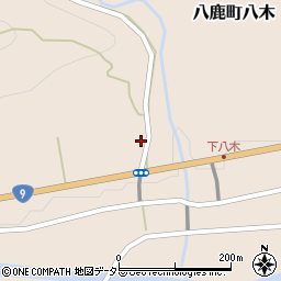 兵庫県養父市八鹿町八木1133周辺の地図