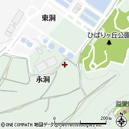 愛知県犬山市富岡（永洞）周辺の地図