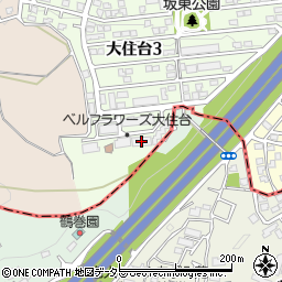 ベルフラワーズ大住台２号棟周辺の地図